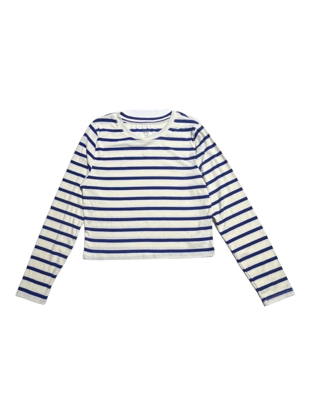 NWOT Gap Rib Tee navy/white striped long sleeve Large